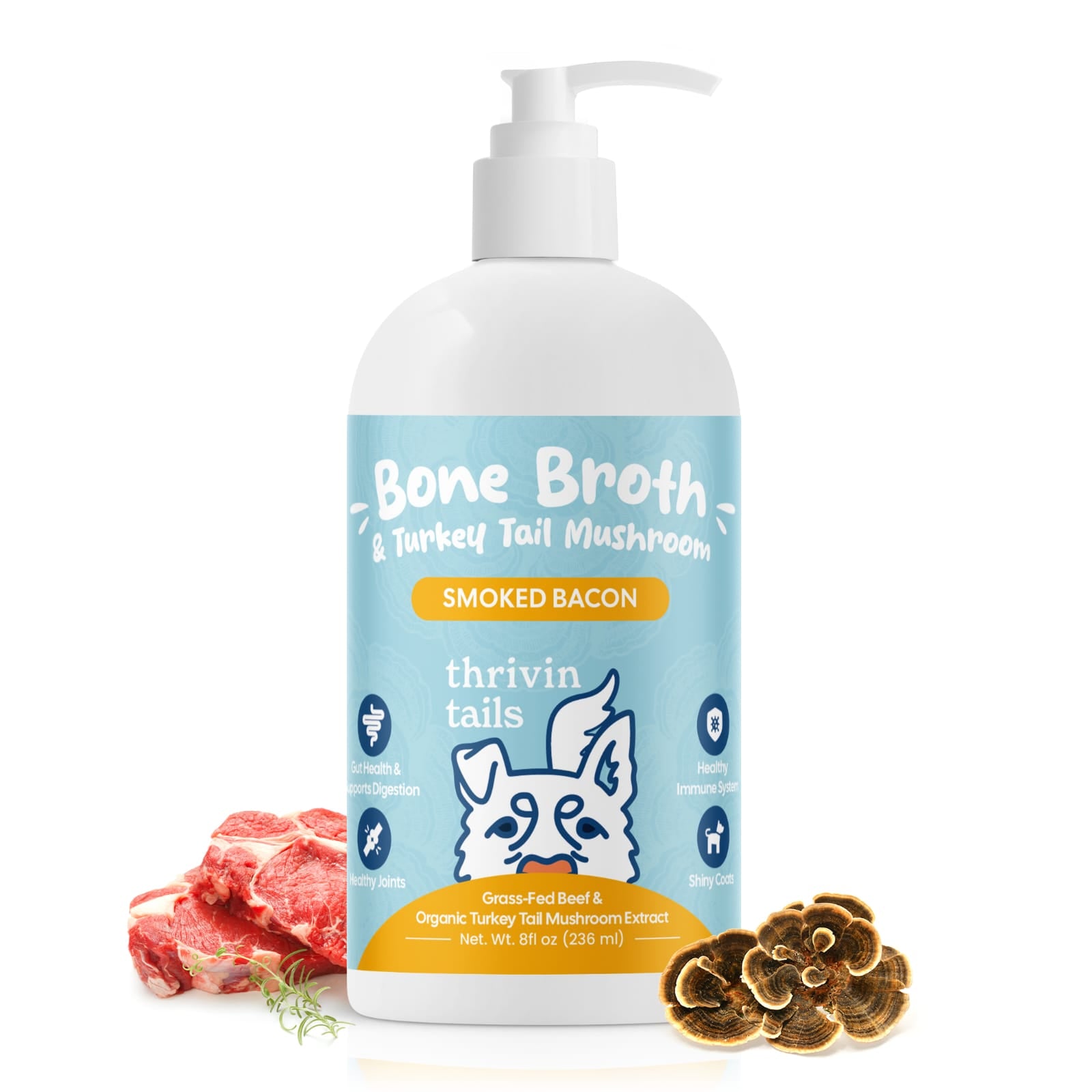 Bone Broth And Turkey Tail Mushrooms