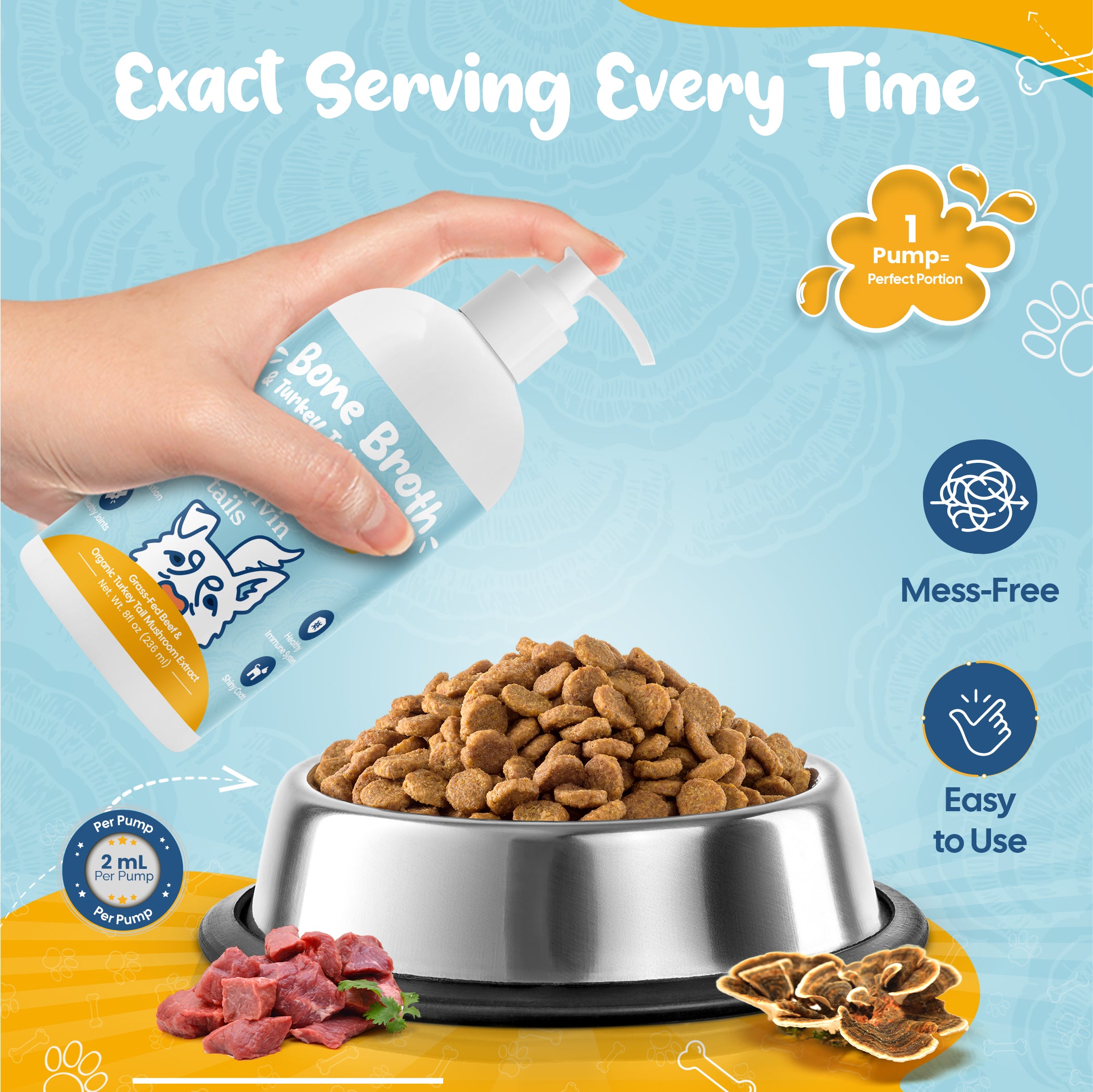 Bone Broth And Turkey Tail Mushrooms