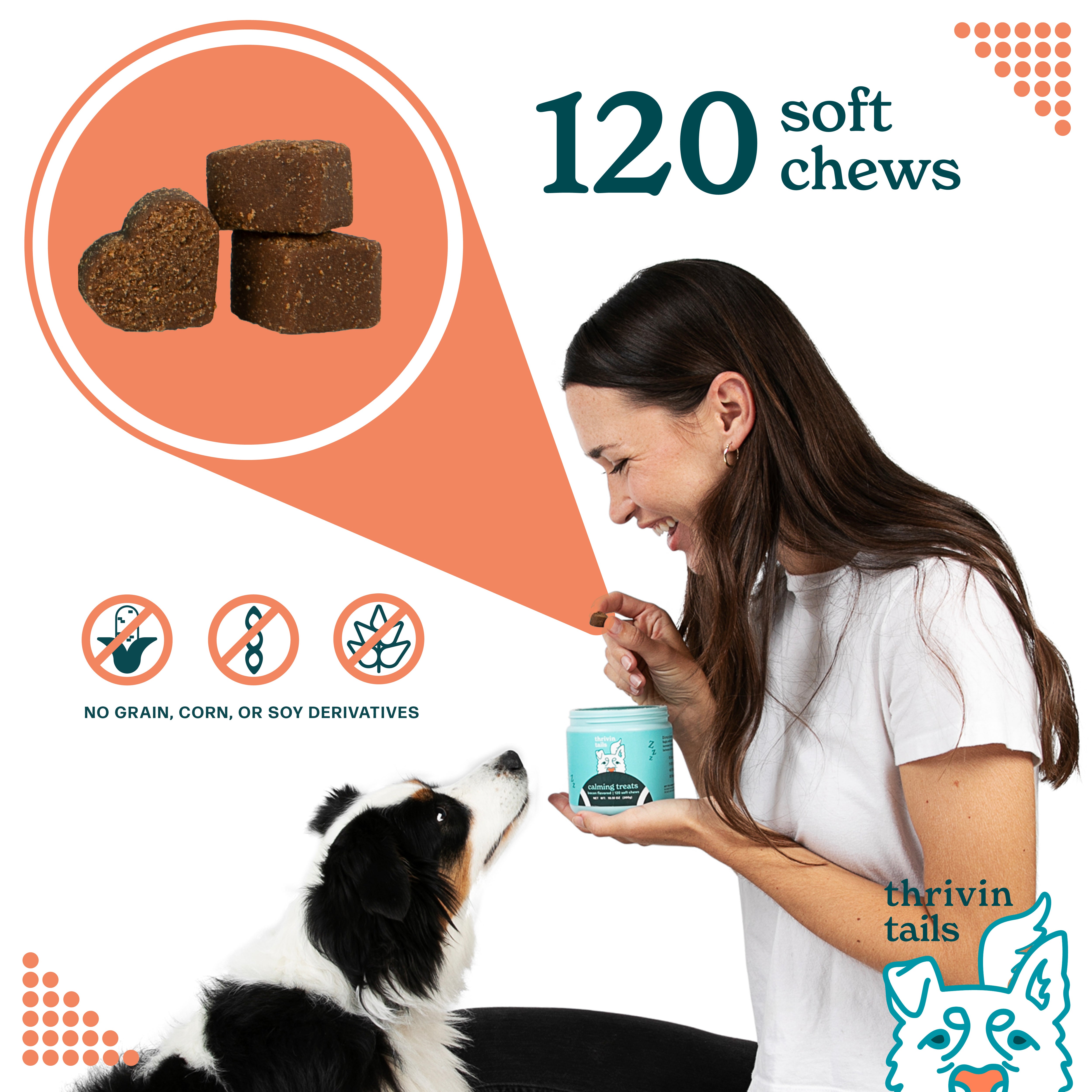 Bacon-Flavored Calming Chews for Dogs